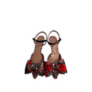 Betsey Johnson Leopard Print Embellished Heels, Size: 10